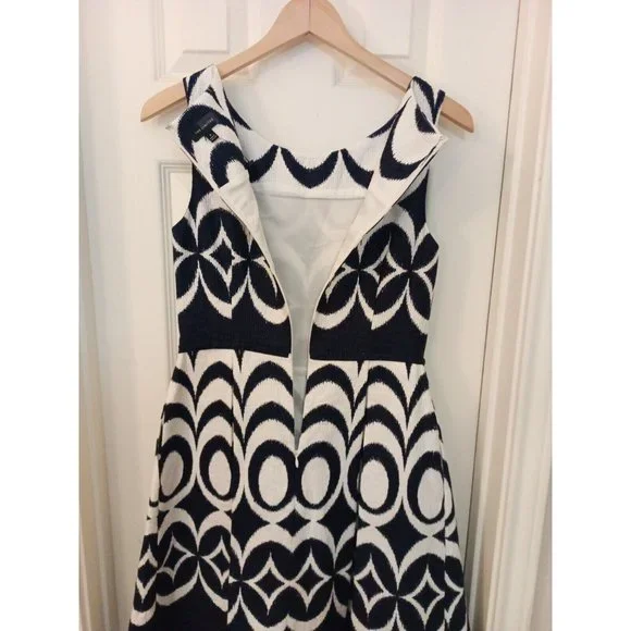 Nwot Women's The Limited Aline Pleated Drop Waist Dress With Pockets Size 8 - Picture 10 of 11